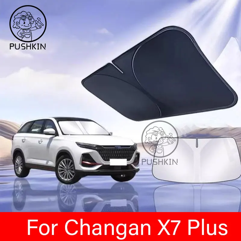 

For CHANGAN X7 PLUS 2025 2024 Car Front Windshield Sunshade Windshield Sunshade Cover Anti UV Protection Accessories