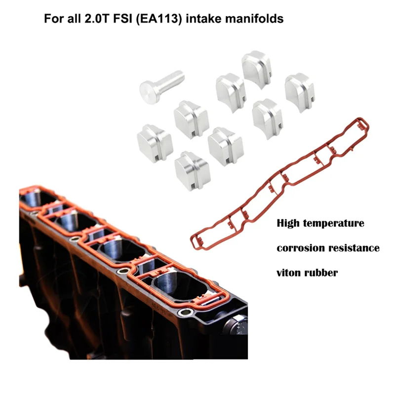 

06F133201P Intake Manifold Runner Flap Delete Gasket Swirl Valve Assembly For Skoda Seat EA113 2.0 TFSI Bop-021 Parts A-N25