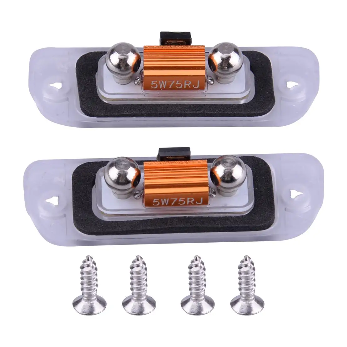 A2518200166 2pcs Error Free Led License Plate Light Fit For Mercedes Gl Ml R Class X164 W164 W251 R300 R500 R320 R550 2007-2011