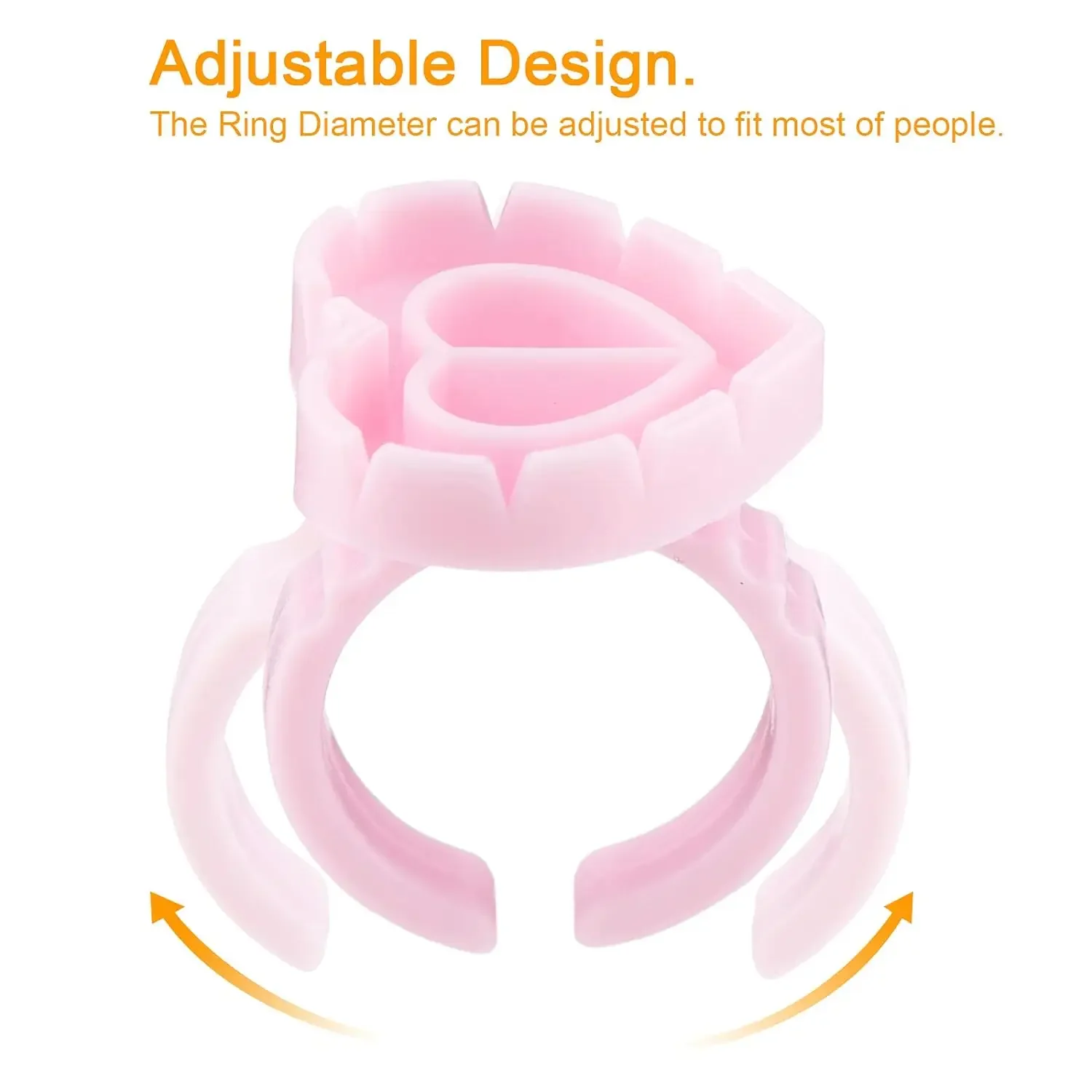 100 pièces Volume colle anneau tasse pour cils ventilateur tatouage Pigment support conteneur porte-colle fleur tasses Extension de cils fournisseur