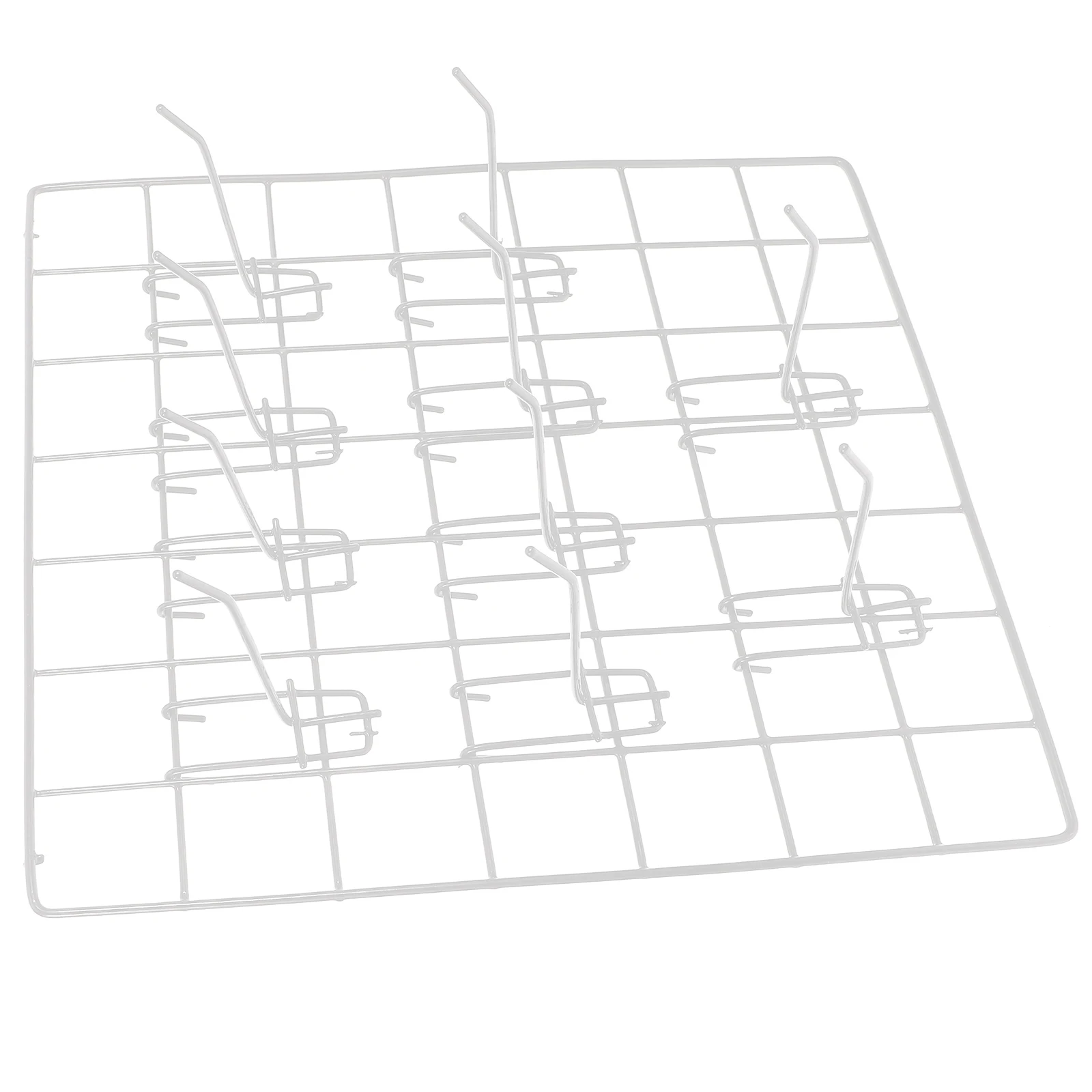 

10pcs Wall Grid Panel Wire Shelf for Socks Accessories Black Cattle Decorative Storage Rack Hanging Durability