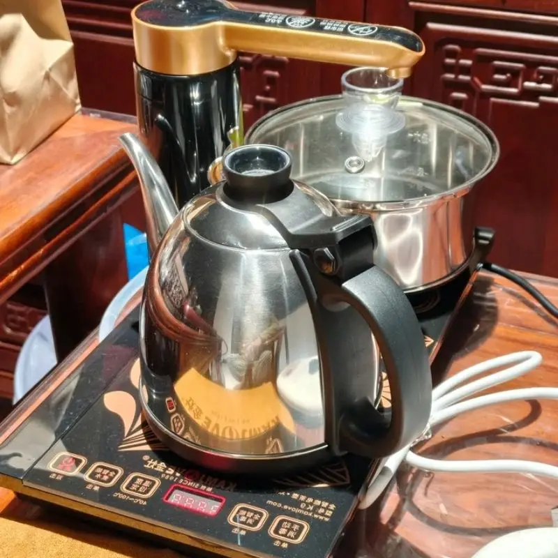 K7 Automatic Rotate Add Water 0.9L Electric Kettle Tea Stove Boiler Smart 304Stainless Steel 7gears Insulation Antidry sdh56145s