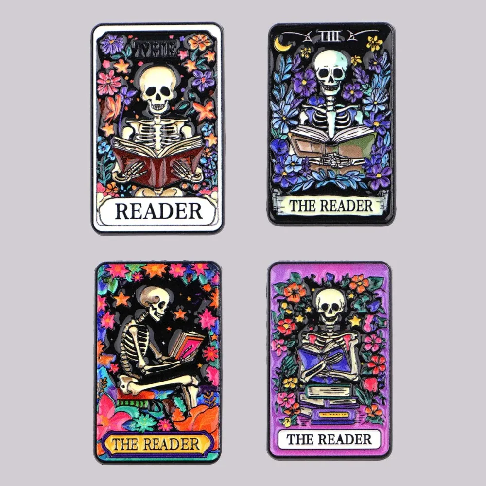 Skeleton Enamel Pin 
