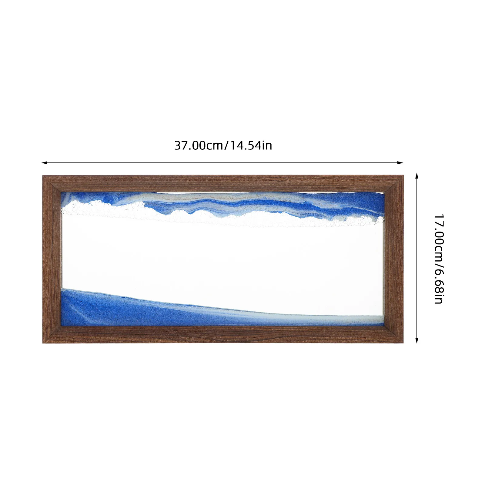 Flowing Sand Art Decoration Mesmerizing Motion Display Sand Painting Desk Accessory Stress Reducing Desktop Ornament Office Desk