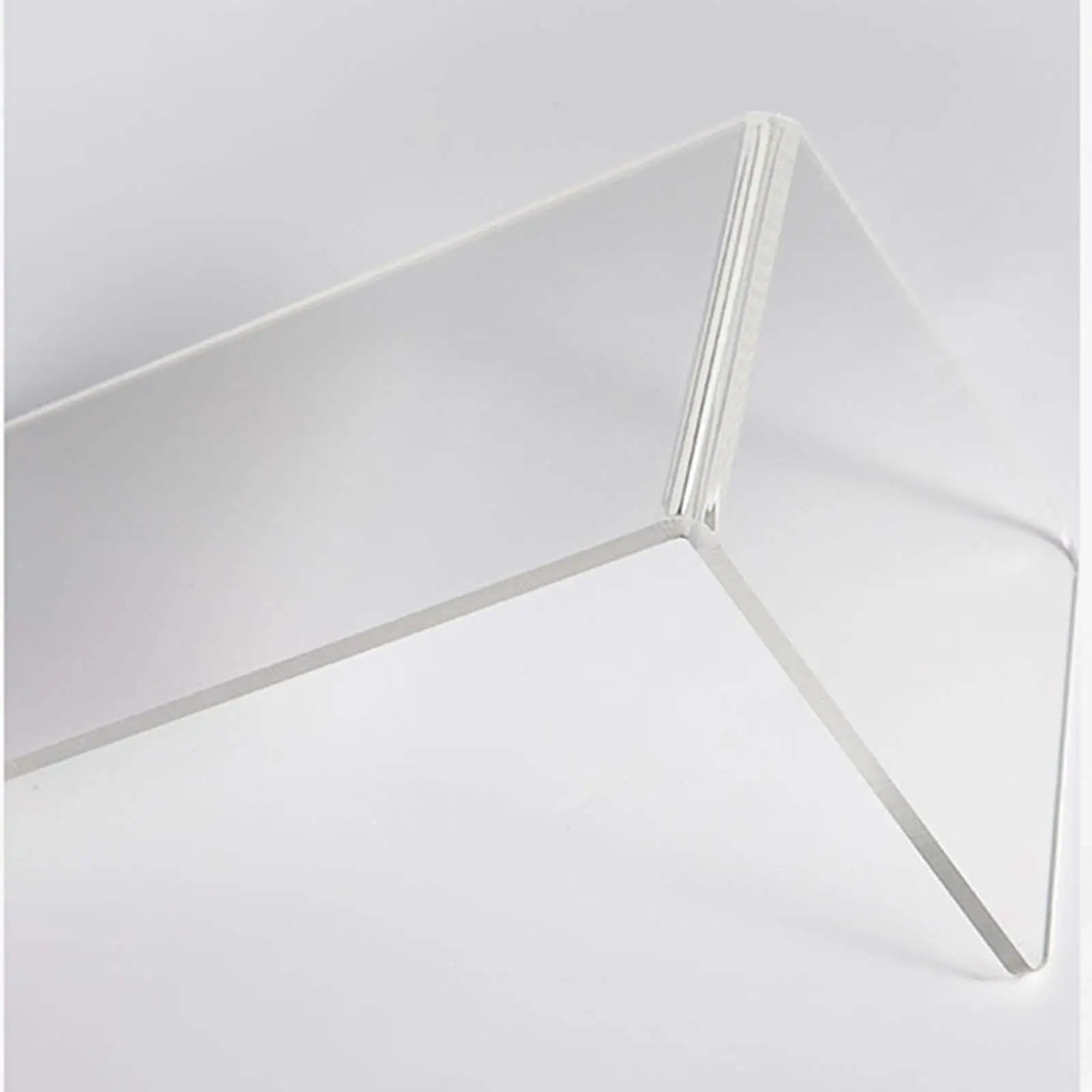 Acrylic Bookend Display Stand for Bookshelf Decor Non Skid Book Support Holder for Desk Study Room Kitchen Organizer