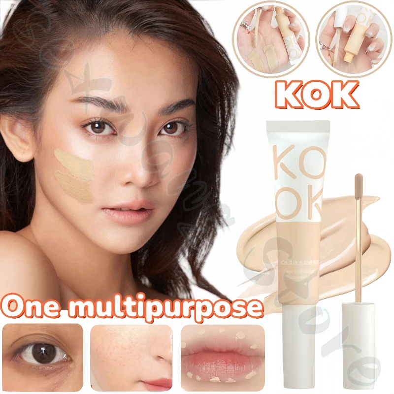 

KOK Hydrating Concealer is long-lasting, does not remove makeup, covers dark circles and fades spots and acne marks