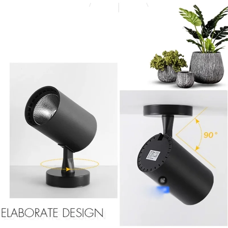 Surface Mounted LED Ceiling Lights 7W 10W 20W 30W COB LED Down light Foldable 360° Rotatable LED Spot lights AC220V 230V