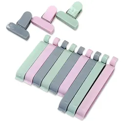 12Pcs Food Sealing Clips Bag Sealer Multiple Color Length Fresh-Keeping Clamps Accessories Handy Man-carried Sealers