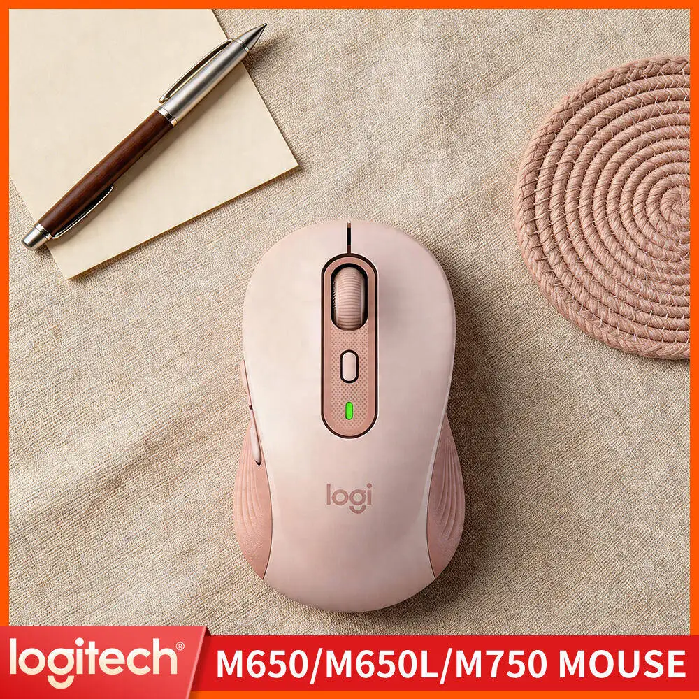 M750 Bluetooth Mouse - Quiet Silent Clicks, SmartWheel Smooth Scroll, 20-Month Battery, Multi-Device Ready