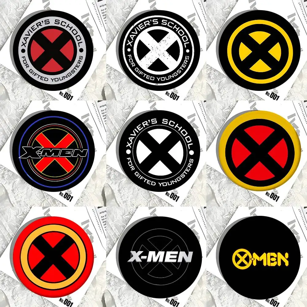 X-Xmen Logo Rundes Abzeichen Kreative Brosche Kleidung Rucksack Accessoires Anstecknadel