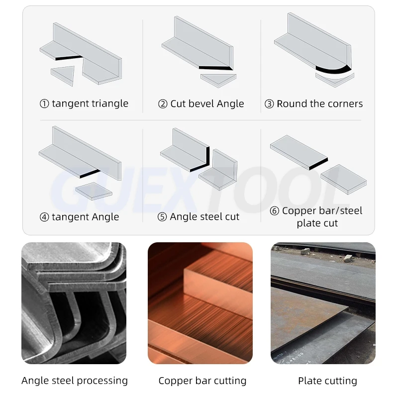 Portable Angle Steel Cutting Machine For Punching Machine Channel Steel Stainless Steel Electric Angle Steel Back Punching Tools