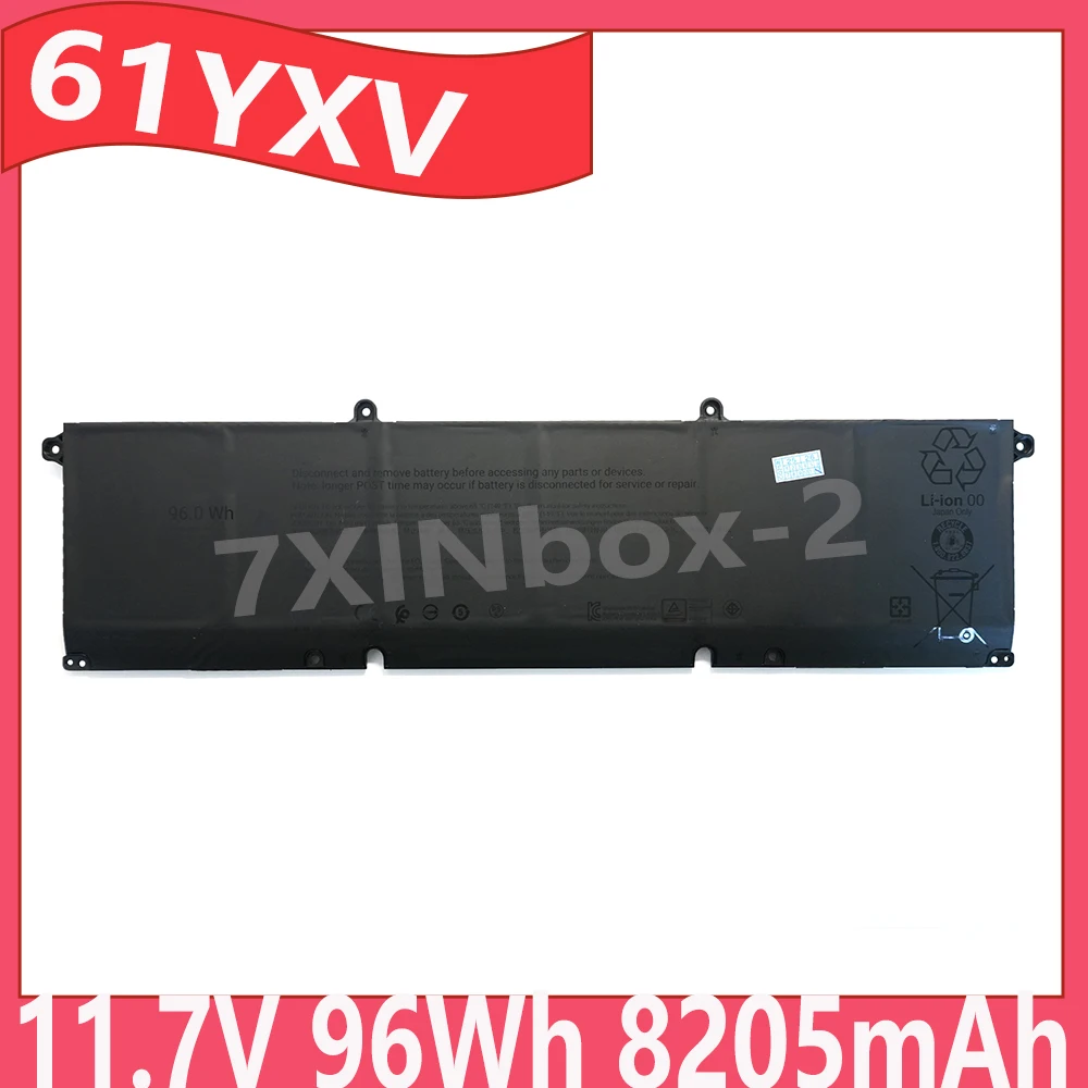 61YXV 11.7V 96Wh 8205mAh Laptop Battery For Dell Alienware 16 Area-51 AA16250 Gaming Series M23NC 0M23NC