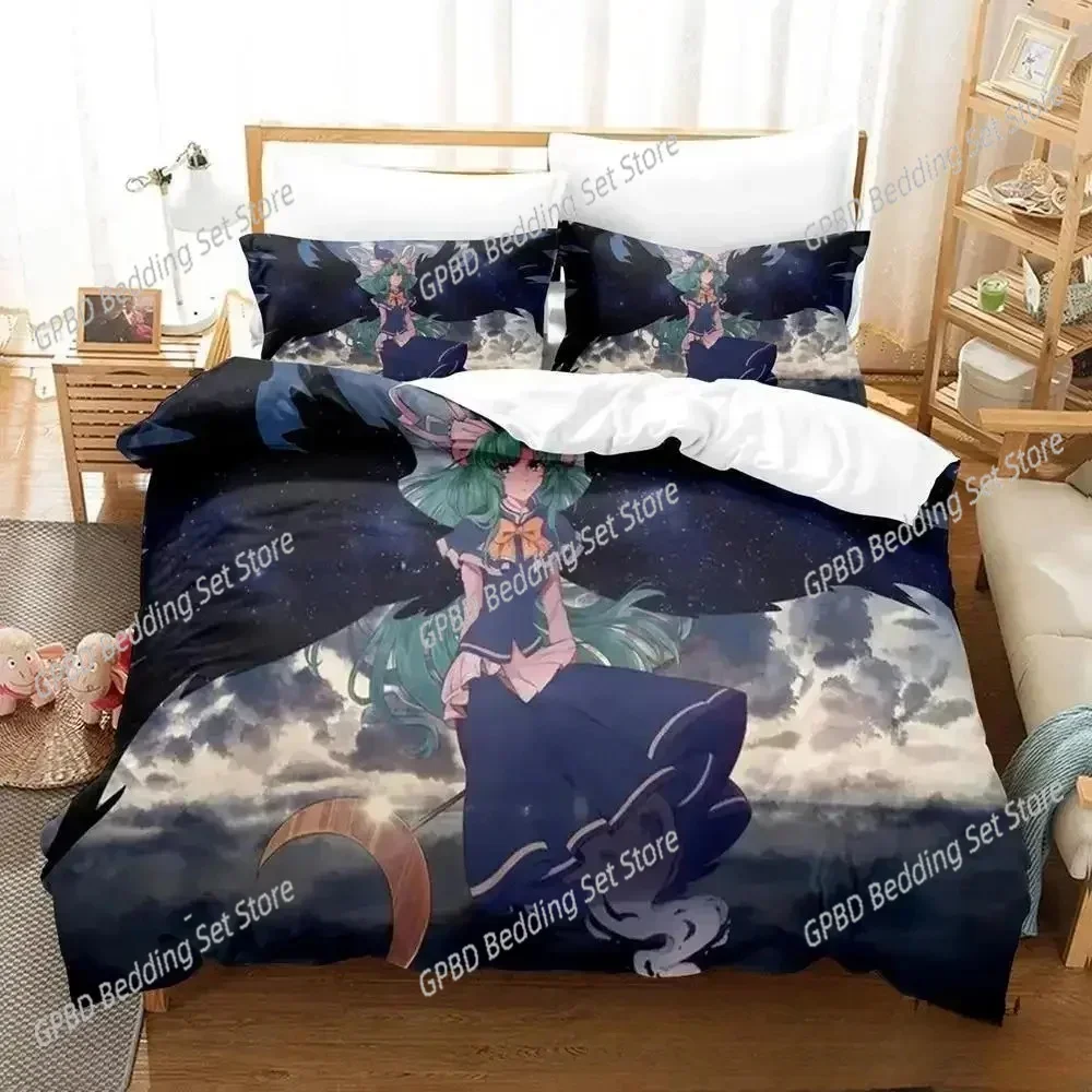 

Anime Touhou Project 3D NEW Duvet Cover Pillowcase Bedding Set Adult Boy Girl Bedroom Decoration Children Single Double Large