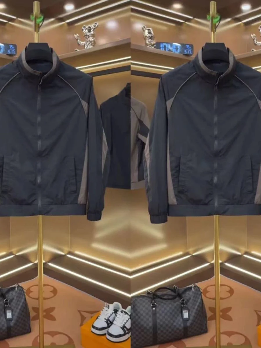 

Мужская повседневная цветная бровая куртка, ветрозащитная спортивная модная рабочая одежда, открытый кардиган, осеннее новое поступление