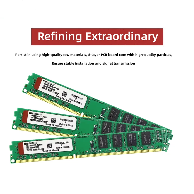 DIMM DDR3 1333 1600Mhz 4GB PC3-10600 12800 ذاكرة الوصول العشوائي المكتبي بدون ECC