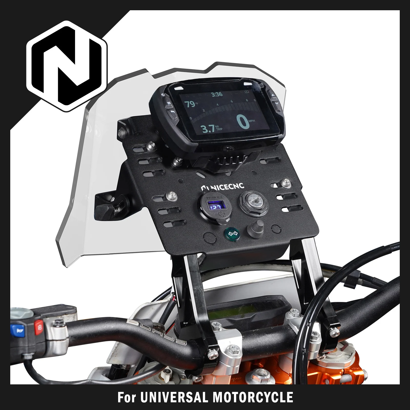 For Beta RR 300 RR 250 Xtrainer 300 RR 350 RR 450 Universal GPS Mount Bracket Mini Fairing Kit For Honda CRF250R CRF450R XR650L