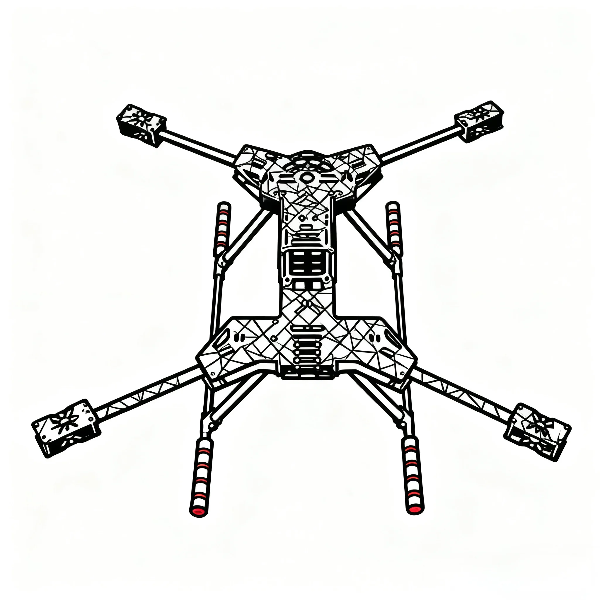 

FPV new F680 all carbon fiber ZD 680 foldable arm aircraft frame kit PIXHAWK Ardupilot Flight Control