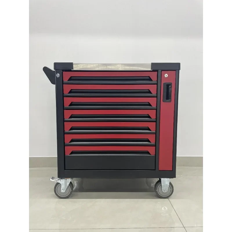 8 Drawers Garage Storage 258 Pcs Tool Sets with Silent Universal Wheels,Heavy Duty Tool Cabinet Car Repair Workshop/Home