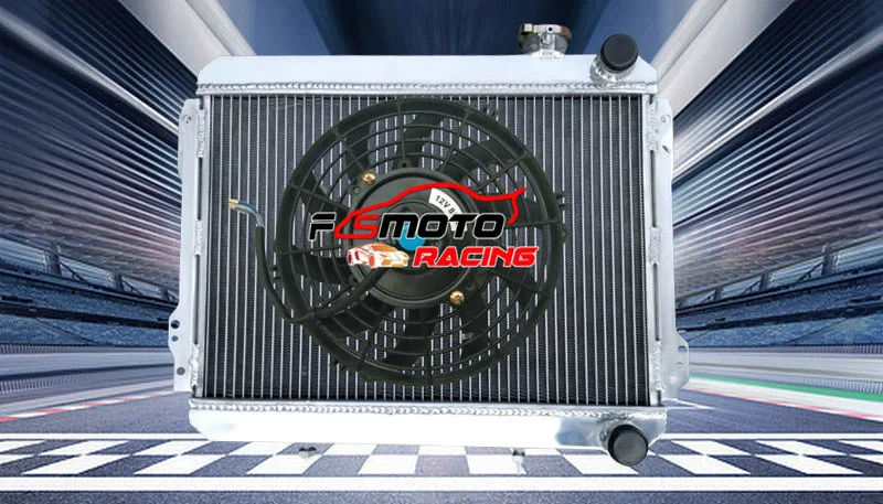 Aluminum radiator & FAN For Toyota Corolla AE71 AE72 1979-1983 81 82 83 1979 1980 1981 1982 1983 79 80