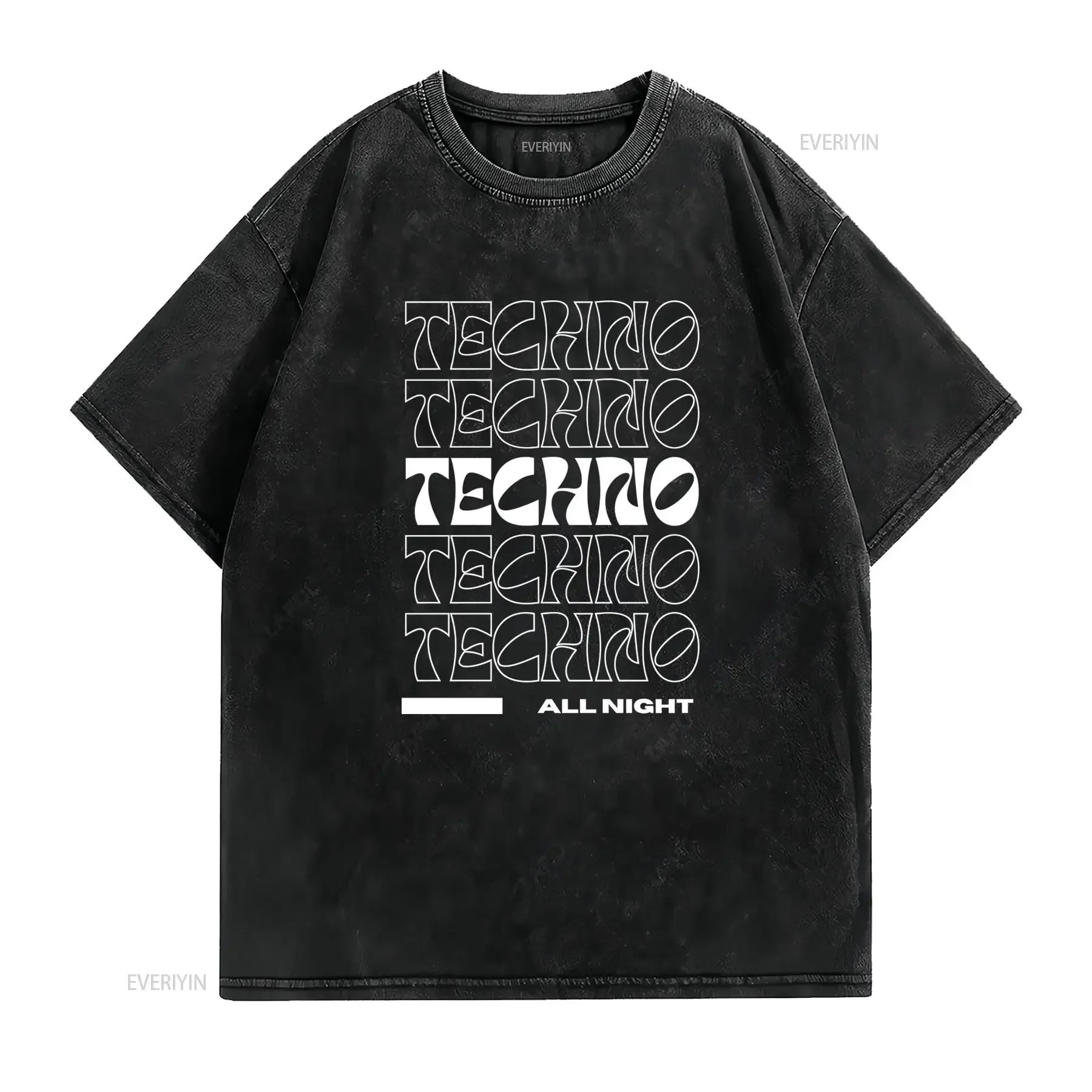 T shirt Techno Tenue Rave S Cadeau Dj Festival Edm Merch Pour Lui Edc Homme Col Rond Tissu Légèrement Extensible Coupe vintage