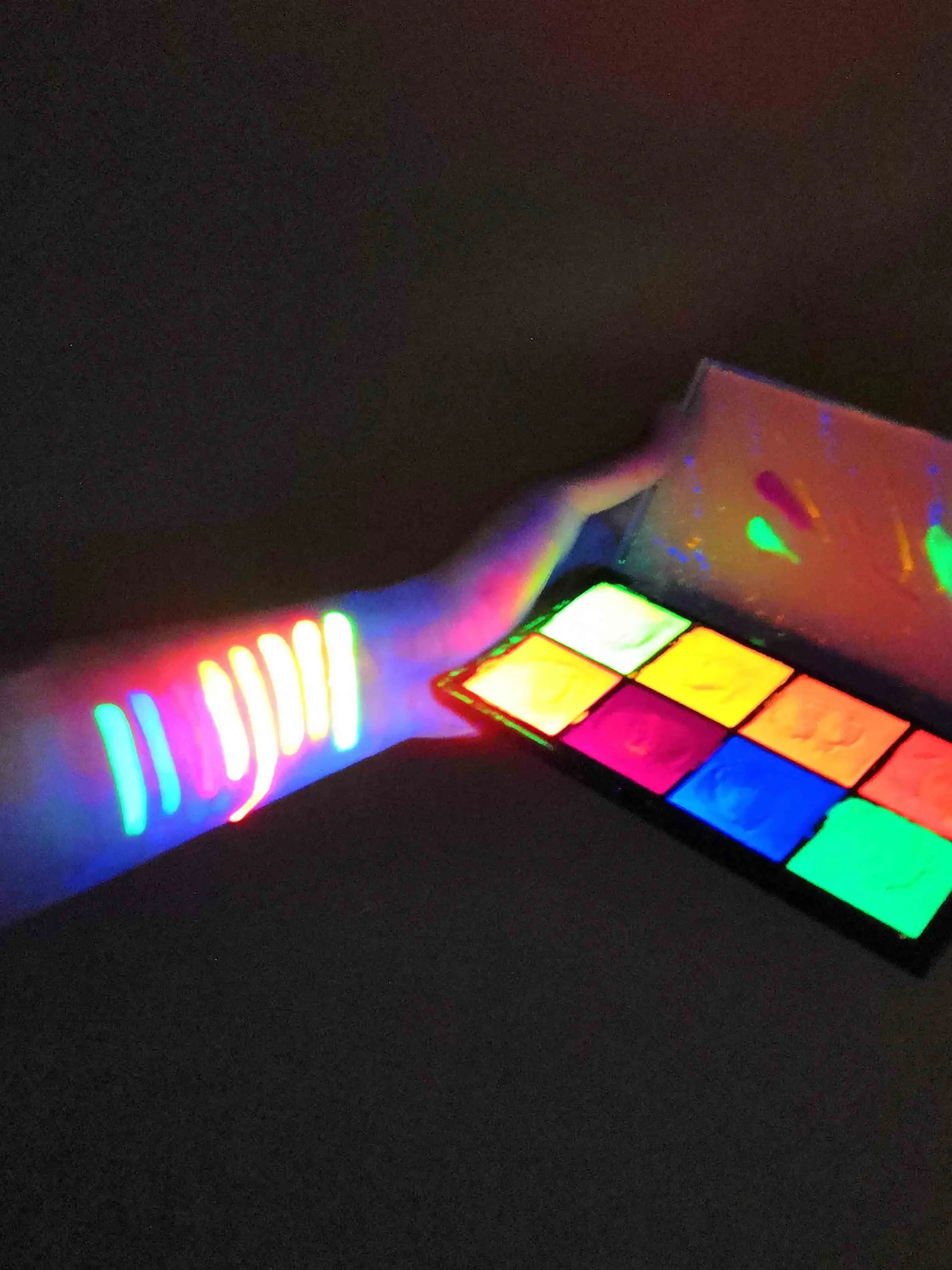 8-Màu Sắc Mặt Cơ Thể Tranh Chấp Nhận Micro Tùy Biến Tạo Bảng Màu