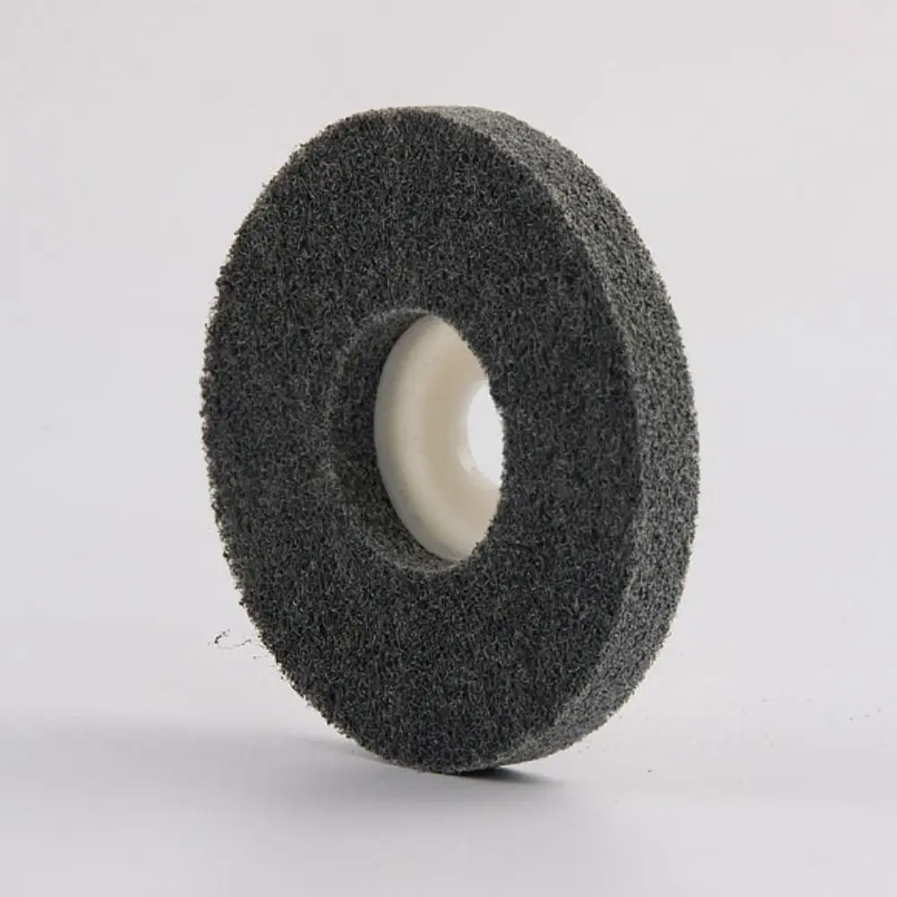 10pcs Durable 100mm Fiber Polishing Wheel Wear-resistant Efficient Abrasive Sanding Disc Nylon Replacement Grinding Wheel Metal