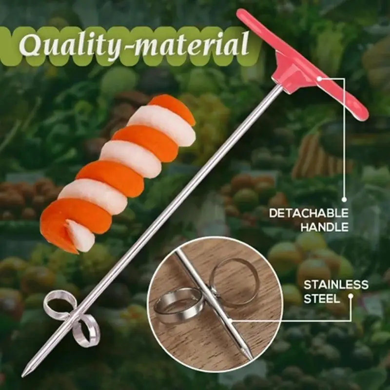 Manual Spiral Screw Slicer Vegetable Carving Knife Tool Of Spiral Potato Cucumber Salad With Carrot Spiral Slicer Kitchen Tool