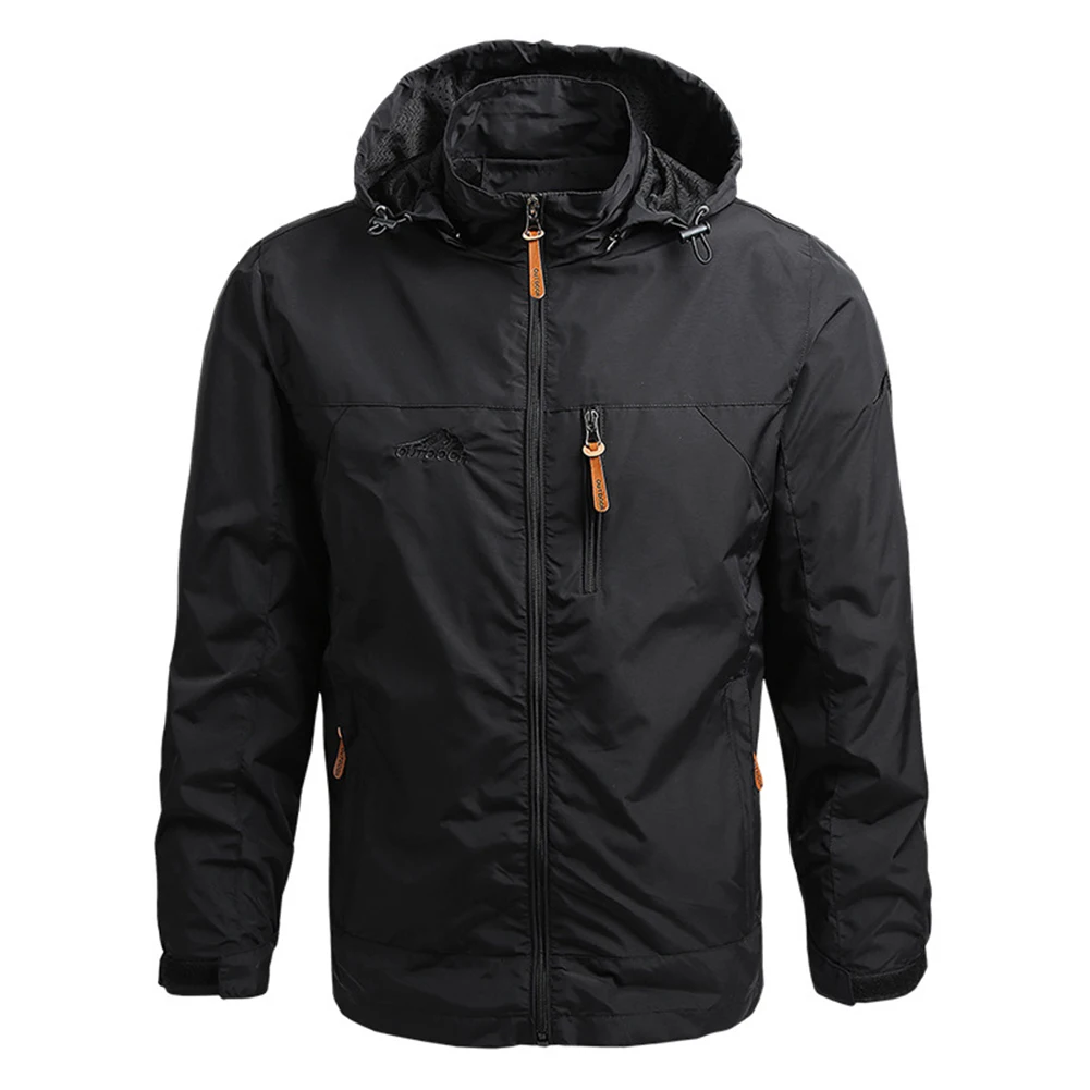 Windproof Hooded Jacket Women Hooded Jacket Jacket Polyester Fabric Regular Length Medium Stretch Solid Pattern Hooded Design