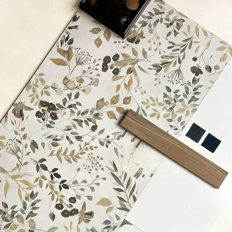 

Plant tiles 600X1200 toilet tiles, background wall micro-cement toilet bathroom