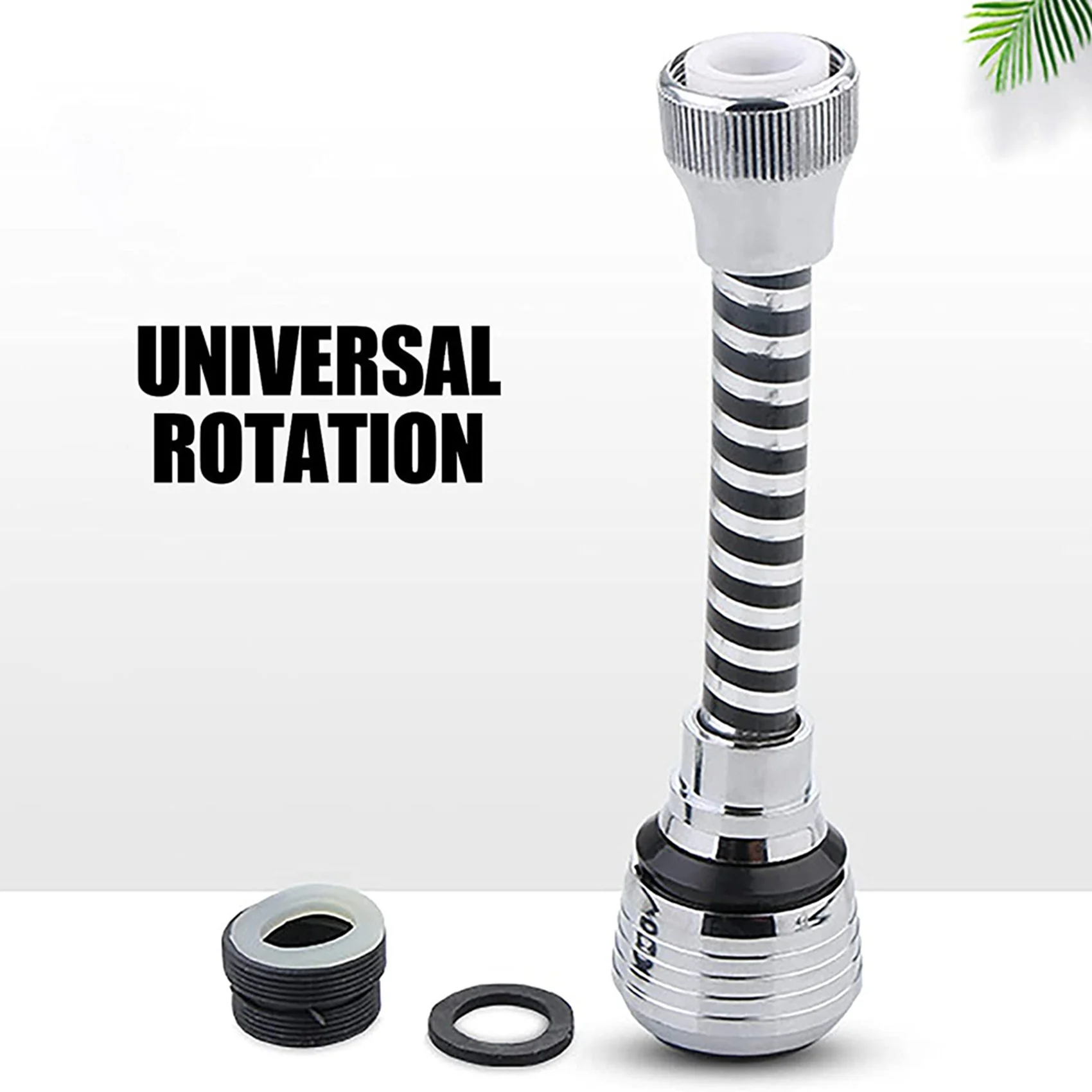 AA81-2X Sink Faucet Sprayer Attachment,Rotatable Anti-Splash Faucet Nozzle Head With Hose - Kitchen Sink Faucet Extender