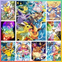 Pokemon Anime Japanese Diamond Painting Embroidery Full Creation Crafts Cross Stitch 5D DIY Art Mosaic Home Decor New 2024 Gift