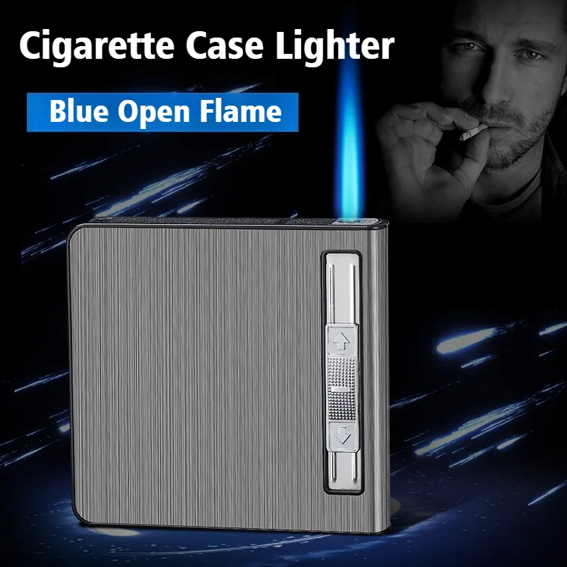 

Cigar Igniters Electronic Metal Windproof Lighter Cigarette Cases Windproof Open Flame Cigarettes Lighters & Smoking Accessories