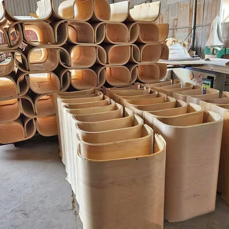 

Processing curved wood furniture accessories U-shaped double-sided