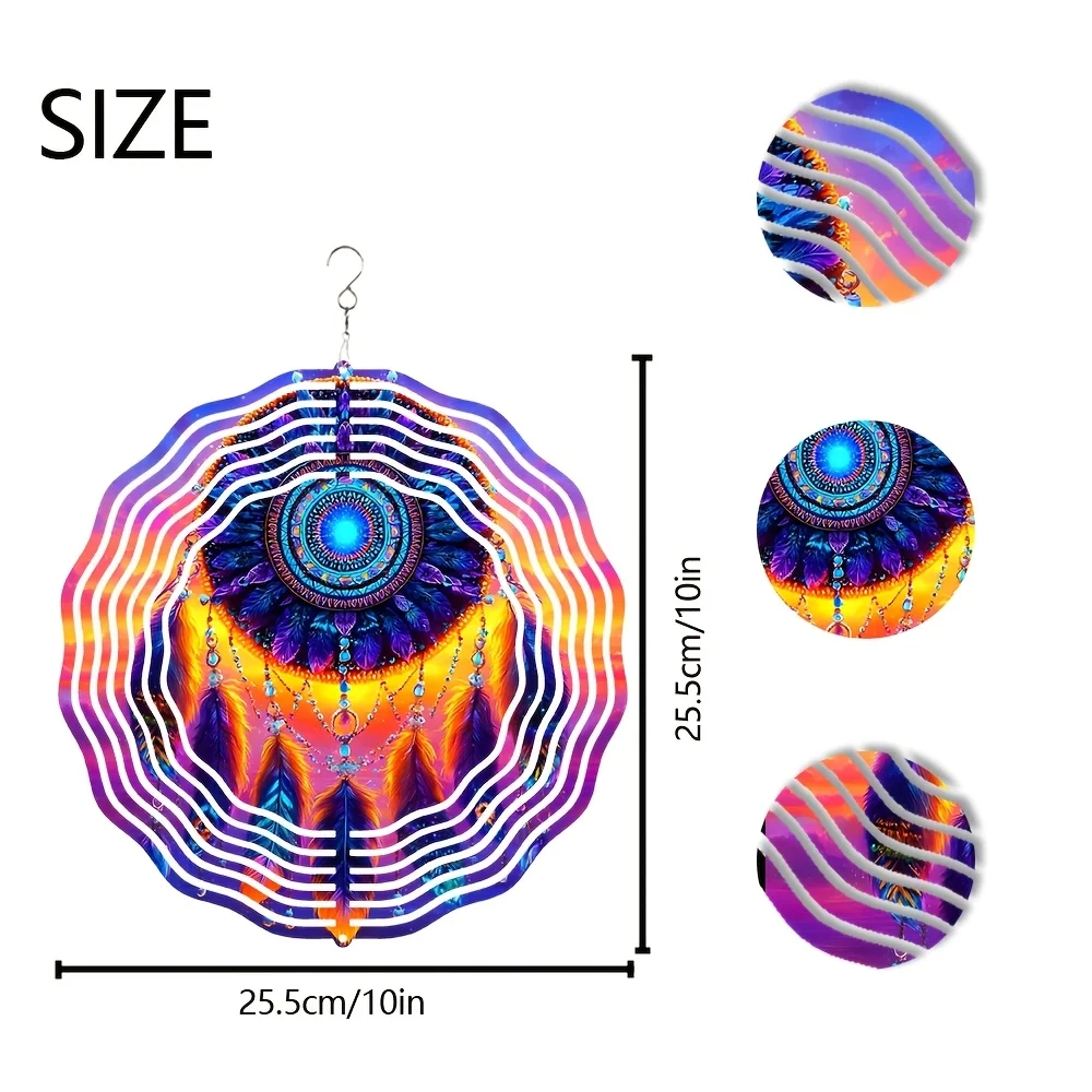 CIFBUY Bohemian Dreamcatcher Wind Spinner Metal Hanging Art Decor for Backyard Porch Home Outdoor Decoration