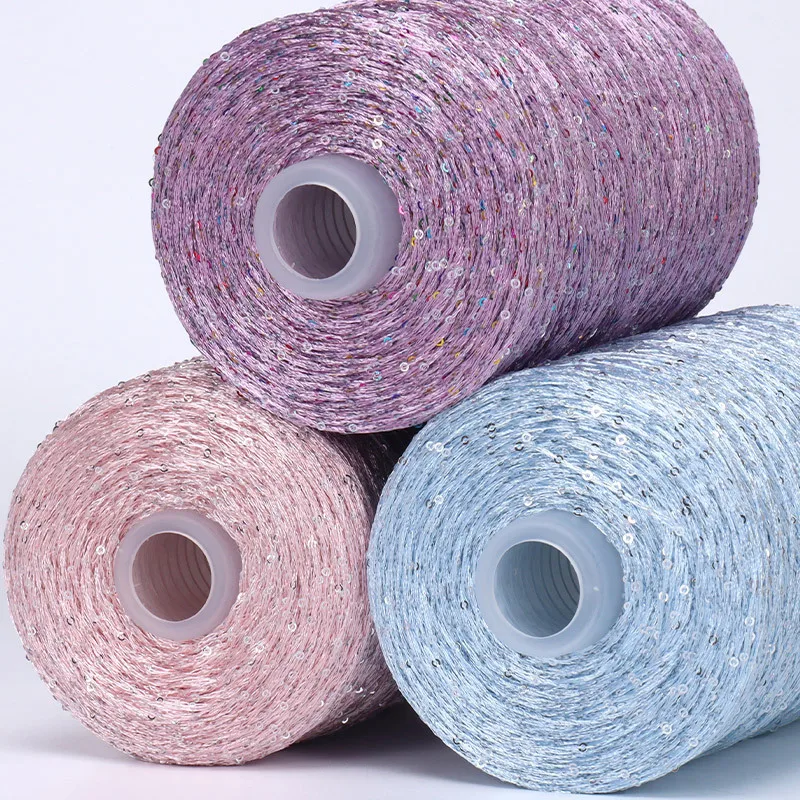 500g 1mm Silver thread Yarn 2mm continuous bead yarn in stock, dense short distance small bead flower yarn companion thread
