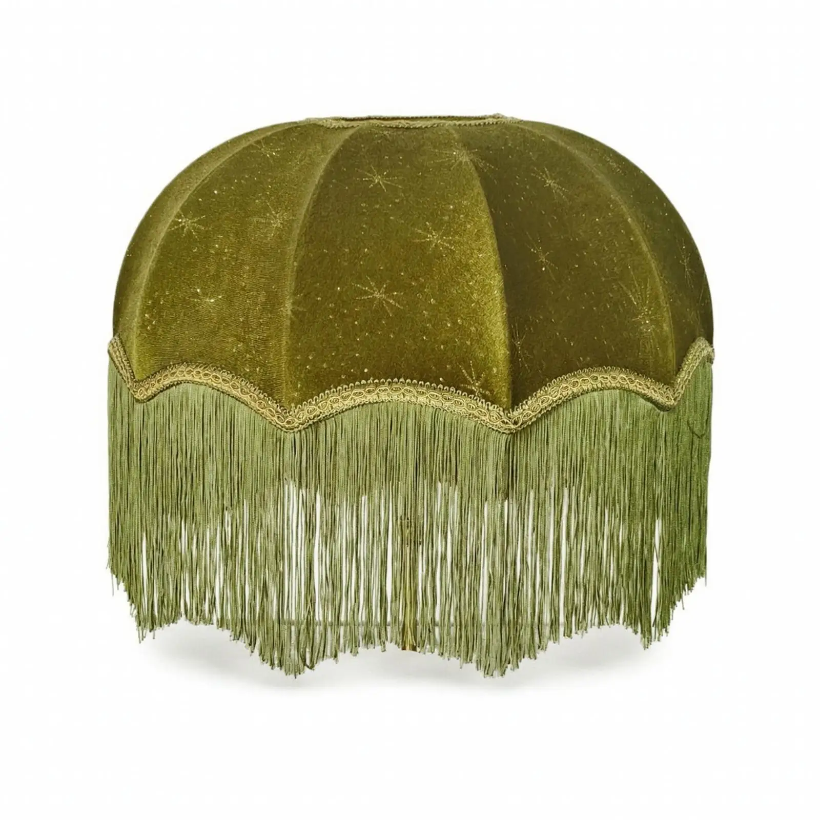 Velvet Fabric Fringe Lamp Shade Dome Lampshade for E27 Table Light Bedroom Bedside Modern Decorative Lighting