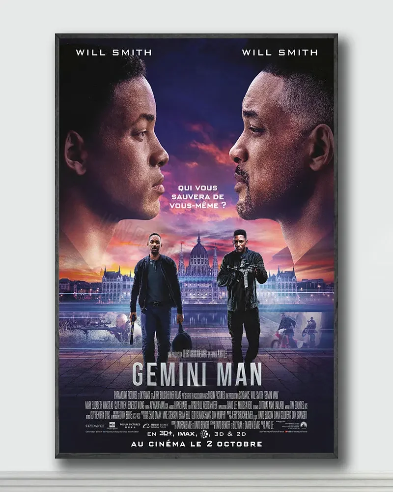 NJ116 Gemini Man Movie 3 Silk Posters and Prints wall art Art Poster Home Decor