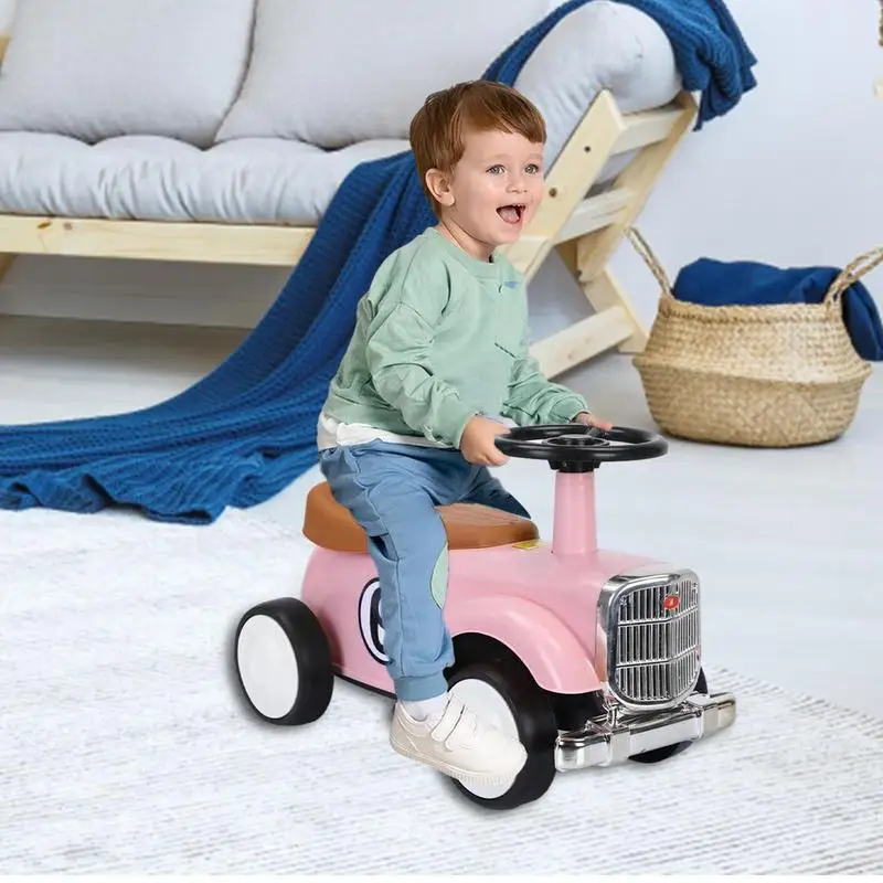 Car For Toddlers To Ride Kids Toddler Retro Ride On Car Push Toy Car For Children Over 9 Months Babyshower And Birthday Gift