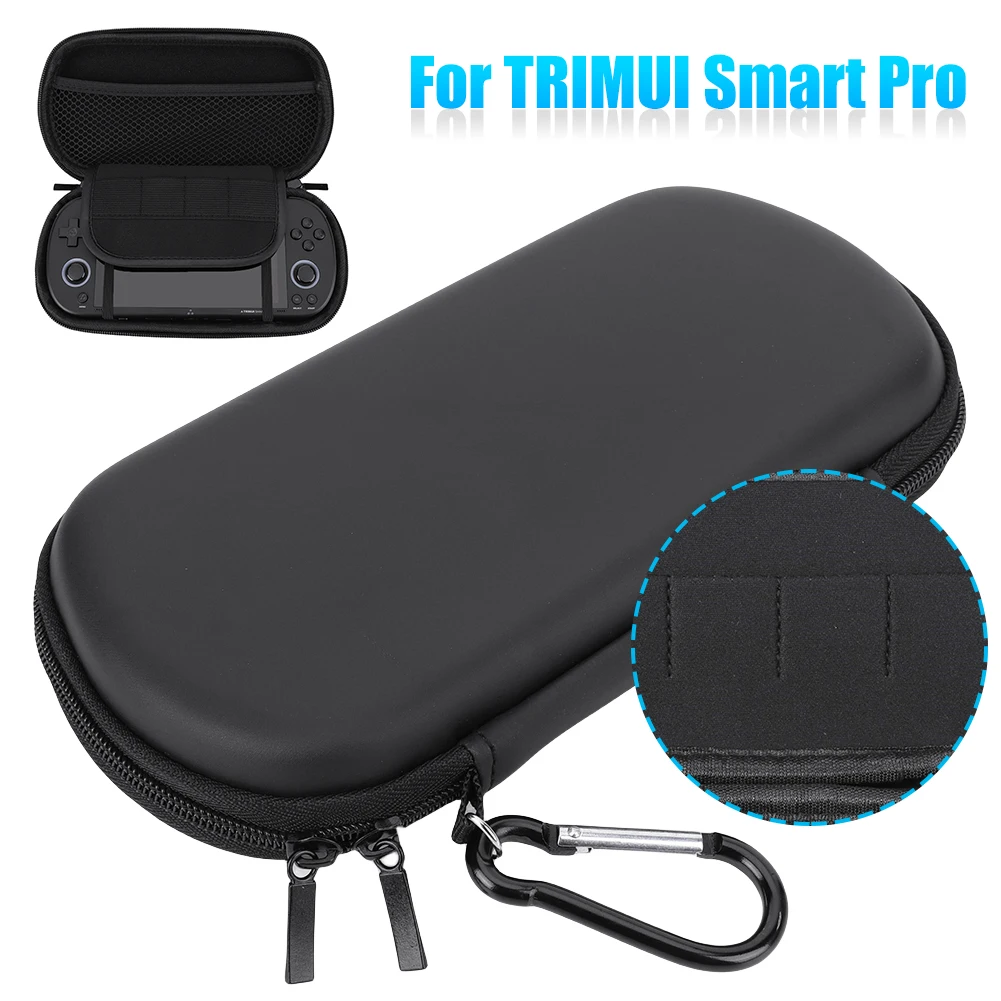 

Hard EVA Carrying Case with Tempered Glass Film Portable Hard Travel EVA Case for Trimui Smart Pro Handheld Game Console