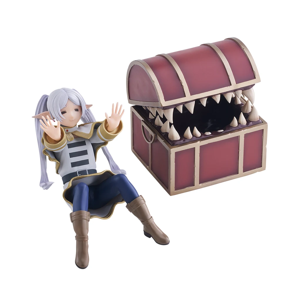 Frieren Treasure Box Monster Anime Figure Toy Frieren meet Mimic Action Figurine Collection Doll Desktop or car accessories Gift