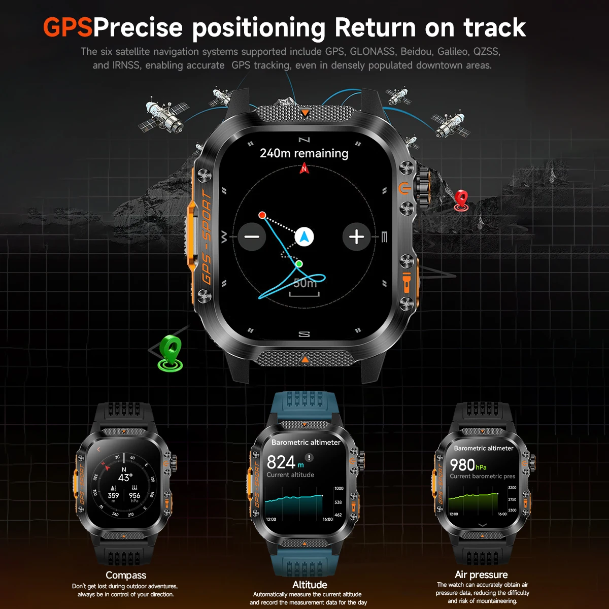 SIMSONLAB 2026 New Military GP - Outdoor Sport Smart Watch ulasan dan harga