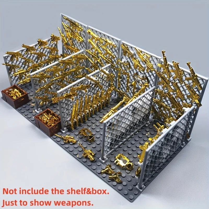 MOC armes militaires blocs de construction pièces compatibles classique armée pistolet accessoires blocs jouets pour garçons cadeau bricolage jouets briques