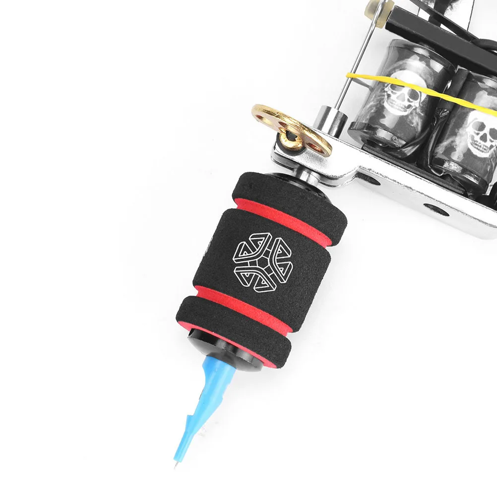 12 قطعة عدم الانزلاق الوشم قبضة يغطي الإسفنج واقية كم المحمولة آلة الوشم غطاء مقبض الإسفنج غطاء مقبض