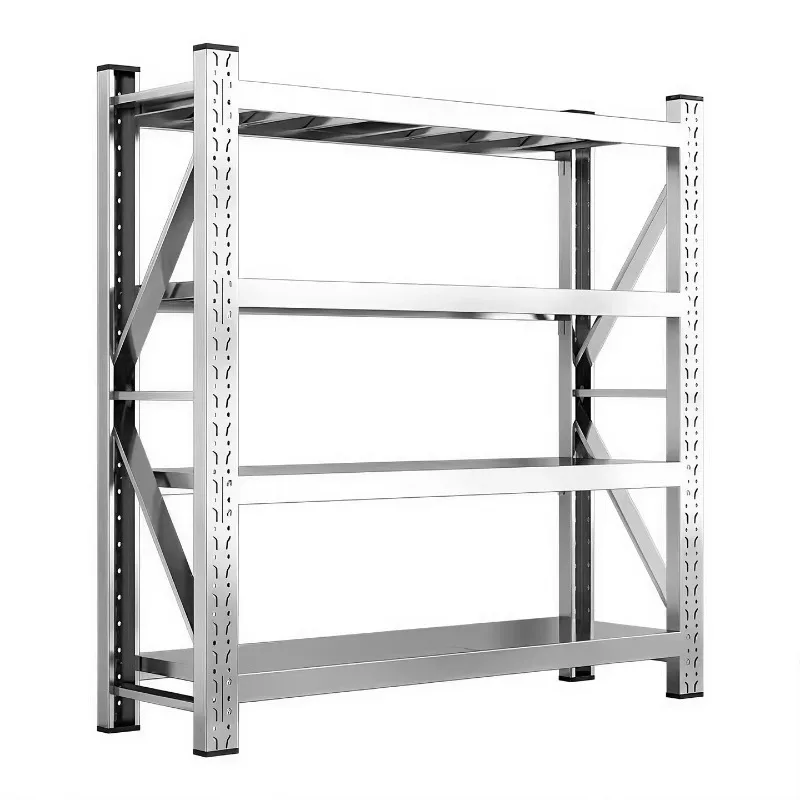 

304 stainless steel heavy-duty shelves warehouse storage multi-layer storage racks cold storage basement commercial shelves
