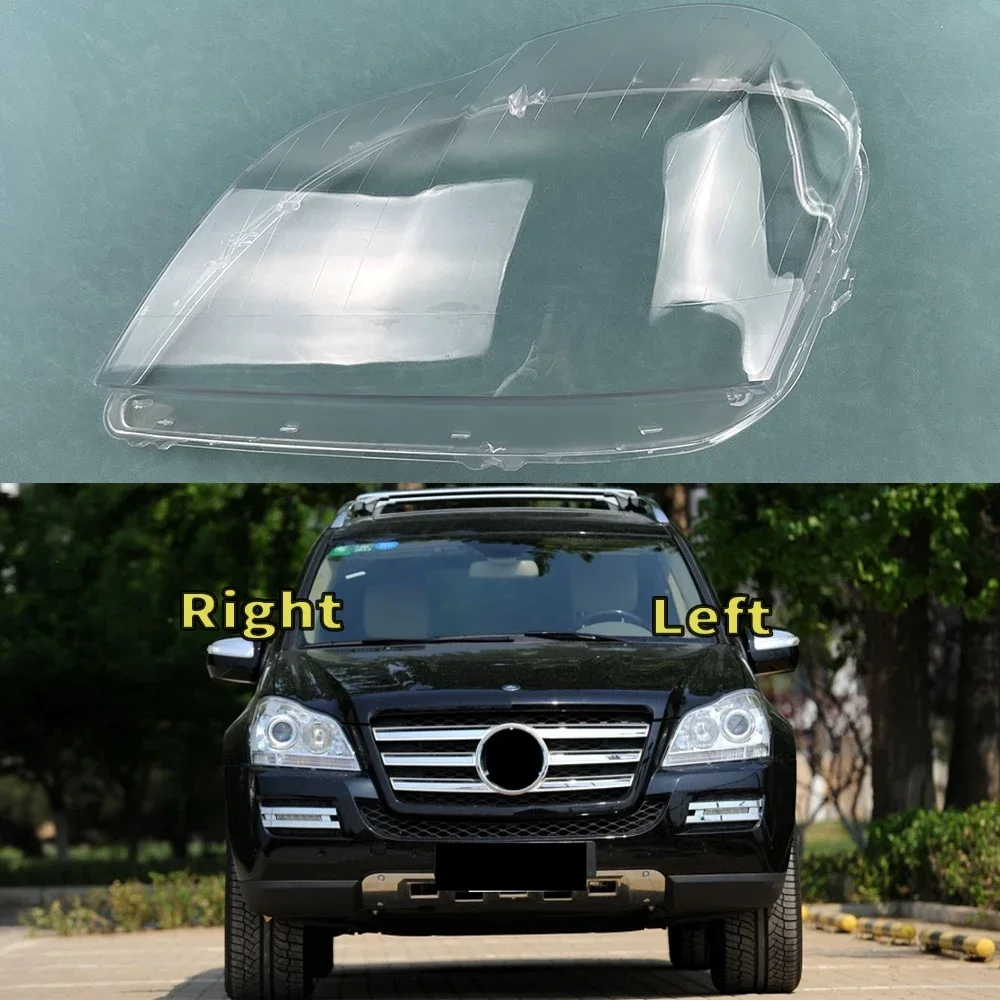 

For Benz GL-Class GL350 GL450 2006-2011 Front Headlamp Cover Transparent PC Lampshade Headlight Shell Lens Plexiglass