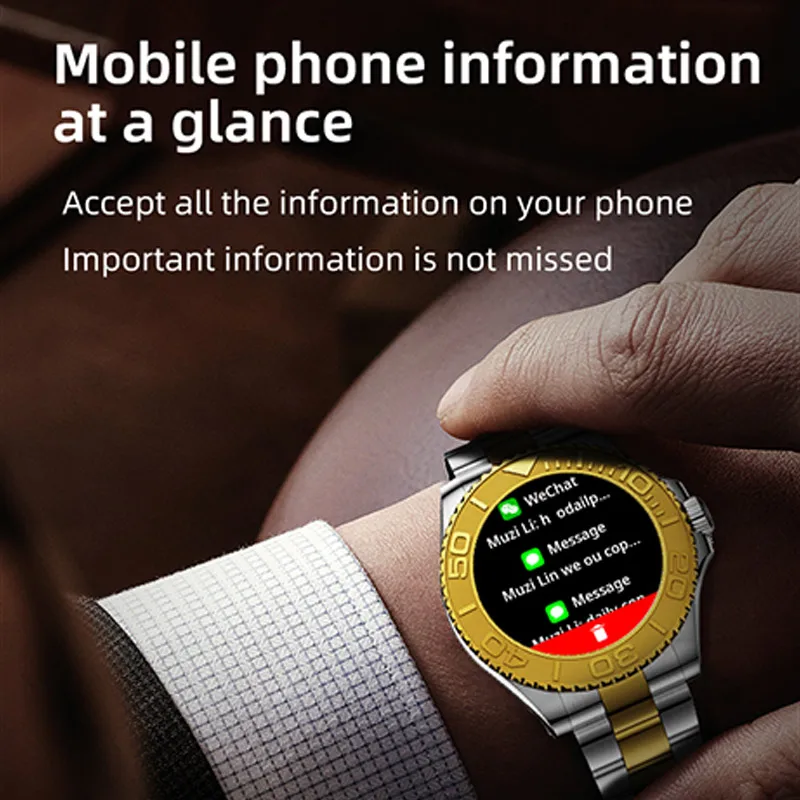 Luxury Smartwatch for Men with AMOLED Screen