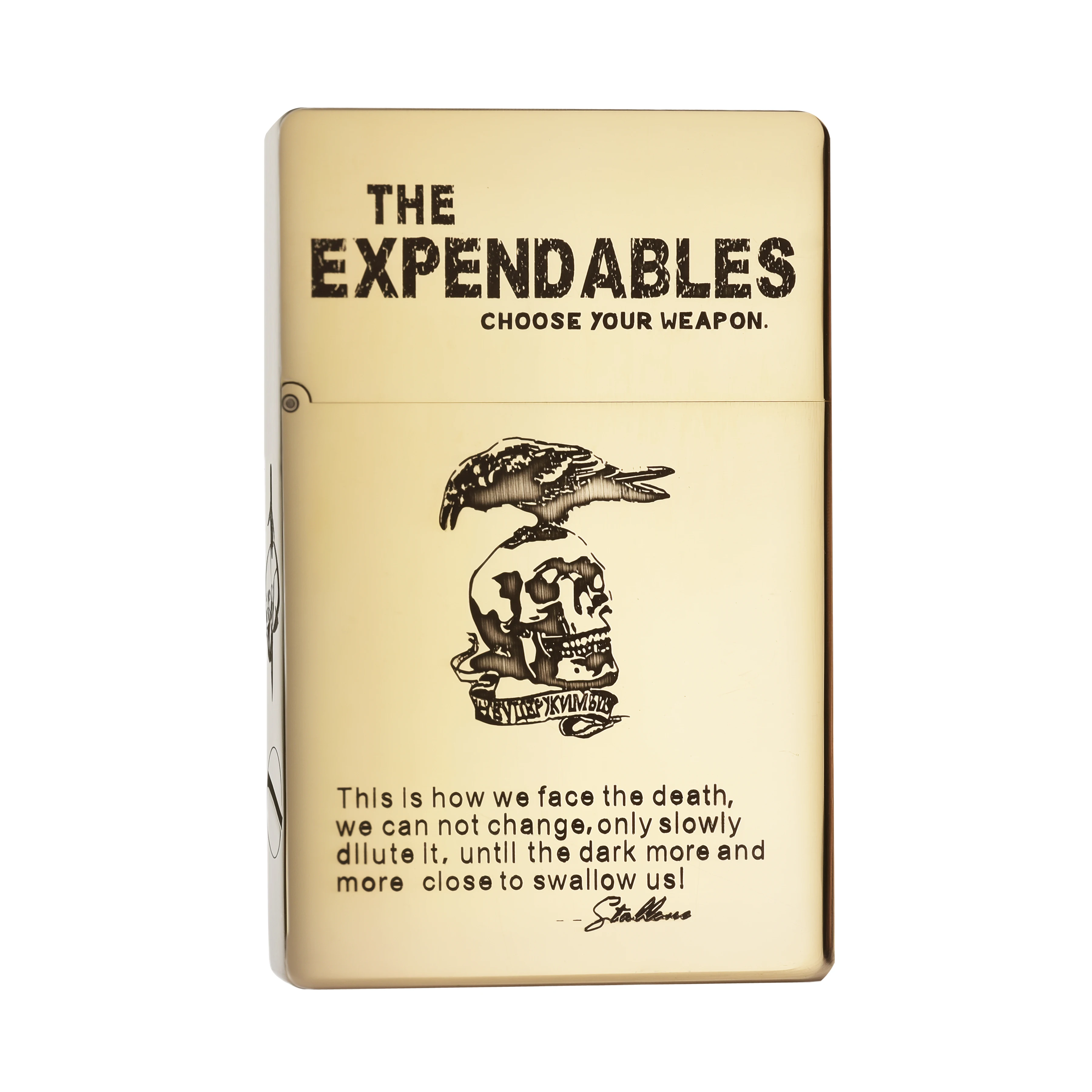 

THORENS Retro Etched Refillable Kerosene Lighter Brass THE EXPENDABLES Men Gift
