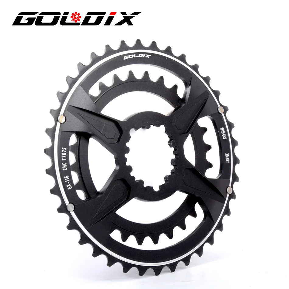 GOLDIX MTB 38-28/36-26T Road Bike 50-34/52-36/53-39T Chainring ForGXP Double Disc forSHIMANO/SRAM X1 X0 X9 Crankset Chainwheel