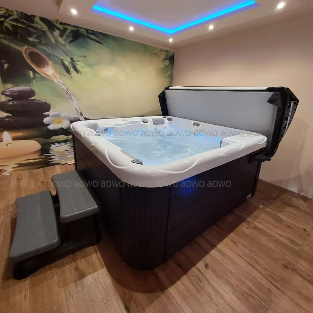 Beach Villa Jakuzi Bath Hot Tube Outdoor Yacuzzier Whirlpool Pool Vasea Idromassage Senor Whirlpool Tub with Automatic Lid