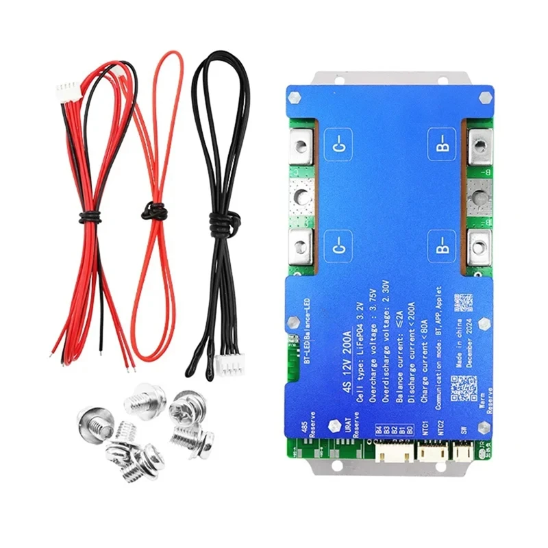 

A39Q-4S-12V 200A Встроенный Bluetooth для BMS серии Uart Функция теплопассивного баланса с автомобильным пусковым источником питания